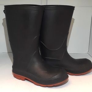 Toddler black rain boots